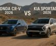 Kia Sportage 2026 vs Honda CR-V - recenzie și îmbunătățiri pentru crossovere de familie