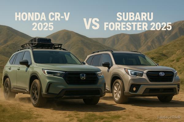 Subaru Forester 2025 vs Honda CR-V 2025 - cel mai bun SUV pentru familia modernă?