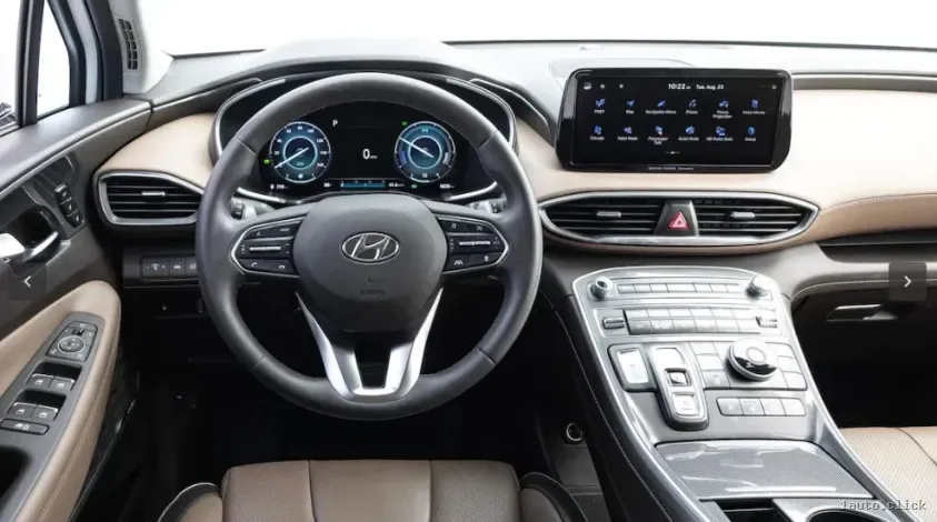 Panoul frontal Hyundai Santa Fe 2023 cu hibrid plug-in