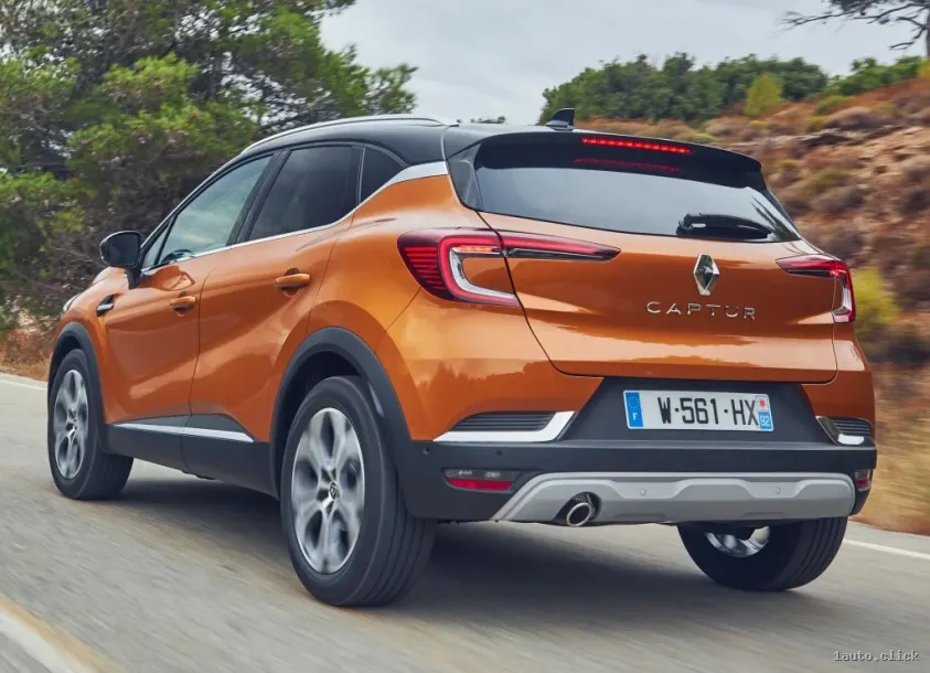 Renault Captur 2019 bara din spate și lateral